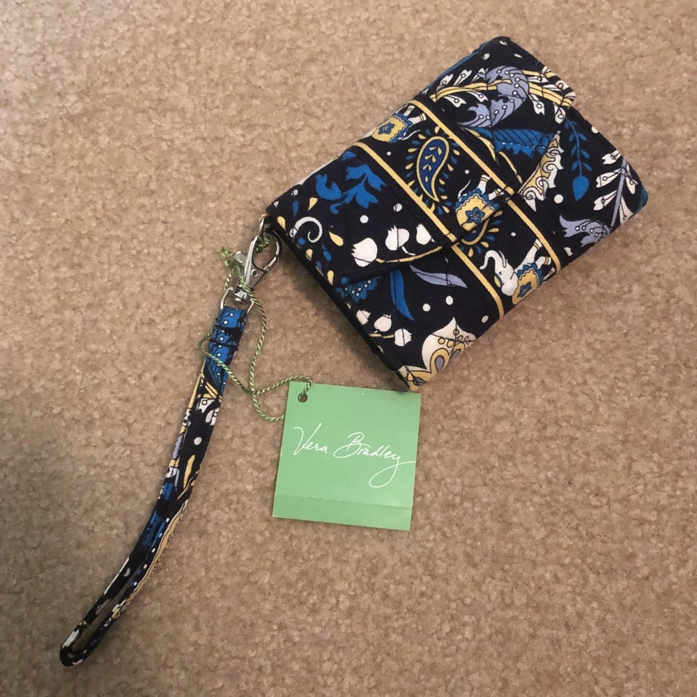 Vera Bradley Phone Wristlet in Ellie Blue